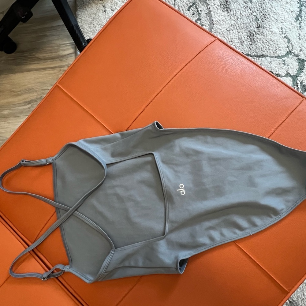 ALO Yoga Gray One Piece Swimsuit